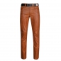 Preview: Leather trousers leather jeans middle brown W40 L32 LEATHER LINING